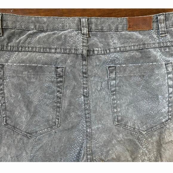 ZARA Z1975 Snakeskin Printed Denim Jeans Pants Waxed Finish 4 X‎ 26 - Picture 13 of 16